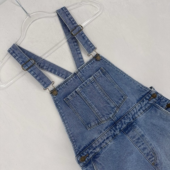 Rolla's Original High Rise Cutoff Short Overalls Denim Jean Women's Size Small - Picture 2 of 9